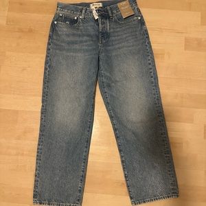 Madewell Low-Slung Straight leg Jeans size 26P
